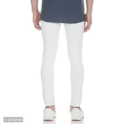 COMFITS Men's Fashion White Plain Jeans (30)