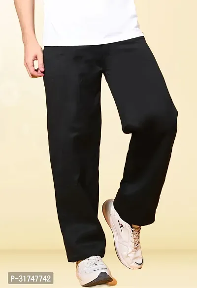 Stylish Black Denim Solid Mid-Rise Jeans For Men-thumb0