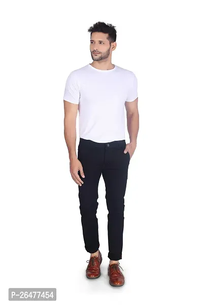 Stylish Black Denim Mid-Rise Jeans For Men-thumb3