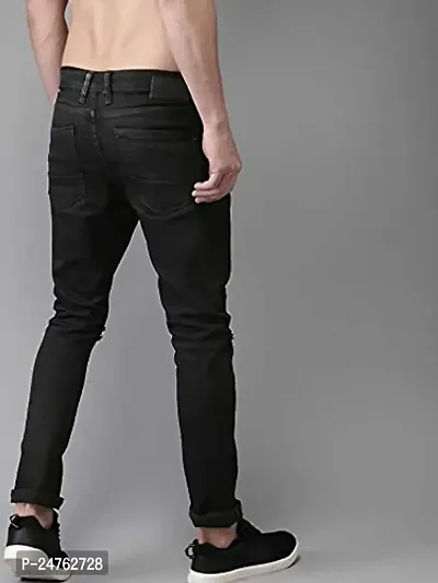 COMFITS Men's | Boys | Black Plain Casual Stylish Jeans (34, Black)-thumb2