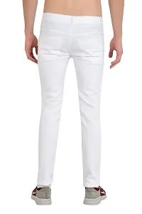 COMFITS Men's Regular Tapered Slit Cut Jeans (36) White-thumb1