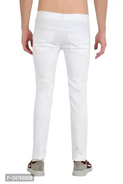 COMFITS Men's Regular Tapered Slit Cut Jeans (36) White-thumb2