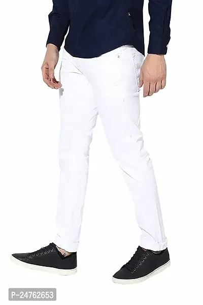COMFITS Men's | Boys | Black Plain Casual Stylish Jeans (30, White)-thumb3