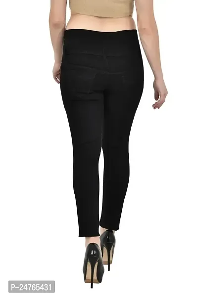 COMFITS Women Black Plain Jeans Latest Stylish (36)-thumb2