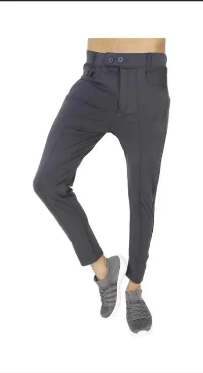 Must Have Polyester Spandex Regular Track Pants For Men 