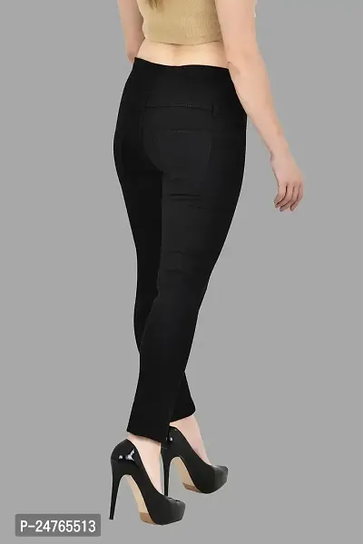 COMFITS Women Black Plain Jean Latest Stylish (36)-thumb2