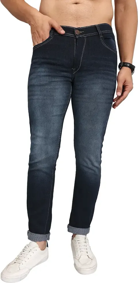 Trending cotton blend jeans 