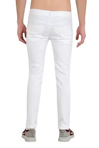 COMFITS Men's Regular Tapered Slit Cut Jeans (34) White-thumb1