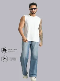 Stylish Blue Denim Mid-Rise Jeans For Men-thumb3