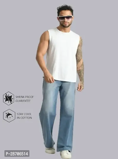 Stylish Blue Denim Mid-Rise Jeans For Men-thumb4