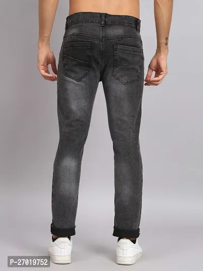 Stylish Cotton Blend Regular Fit Jeans For Men-thumb4