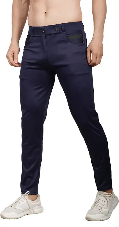 Mevan Comfortable Spandex Regular Track Pants For Men