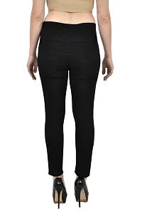 COMFITS Women 4 Button Plain Black Jeans Latest Stylish (26)-thumb1