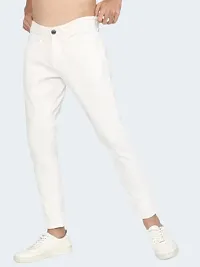 COMFITS Men's Tapered Slim Fit Jeans (26) White-thumb1