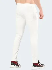 COMFITS Men's Regular Tapered Knee Cut Jeans (26) White-thumb2