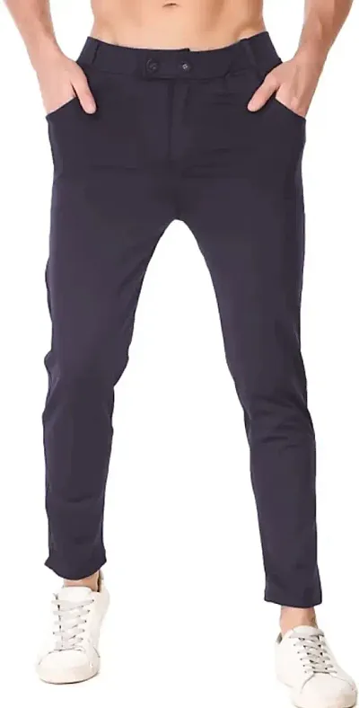 Jeanberry Comfortable Polyester Spandex Regular Track Pants For Men