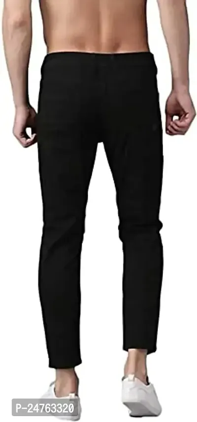 COMFITS Men's | Boys | Black Knee Cut Casual Stylish Jeans-thumb2