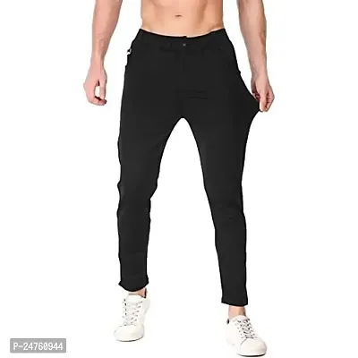 COMFITS Men's 2 Button Black Trackpant (M)