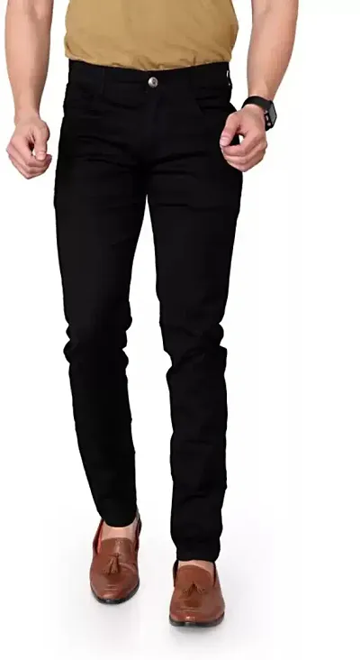 Stylish Blend Mid-Rise Jeans For Men