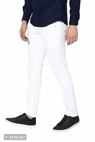 COMFITS Men's | Boys | Black Plain Casual Stylish Jeans (36, White)-thumb3