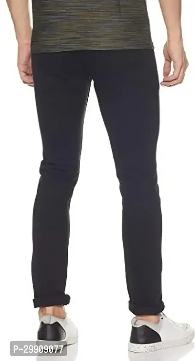 Stylish Black Cotton Blend Mid-Rise Jeans For Men-thumb2