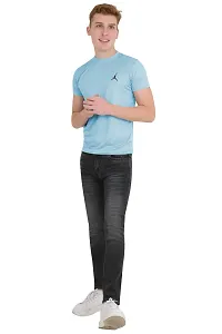 Stylish Grey Cotton Blend Solid Mid-Rise Jeans For Men-thumb2