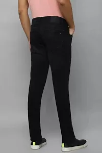 Stylish Black Cotton Blend Mid-Rise Jeans For Men-thumb2