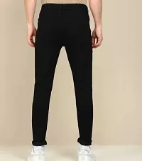 Stylish Black Denim Mid-Rise Jeans For Men-thumb2