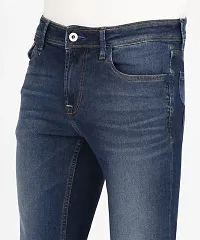 Stylish Blue Cotton Blend Mid-Rise Jeans For Men-thumb2