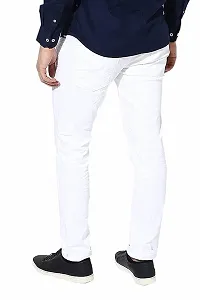 COMFITS Men's | Boys | Black Plain Casual Stylish Jeans (36, White)-thumb1