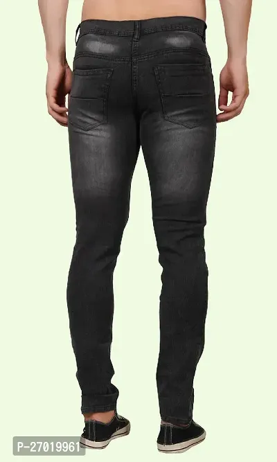 Stylish Denim Slim Fit Jeans For Men-thumb2