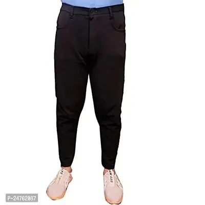 COMFITS Men's | Boys | Black Track Pant Singal Button (XL)