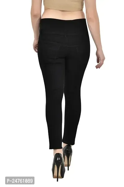 COMFITS Women Black Plain Jeans Latest Stylish (34)-thumb2