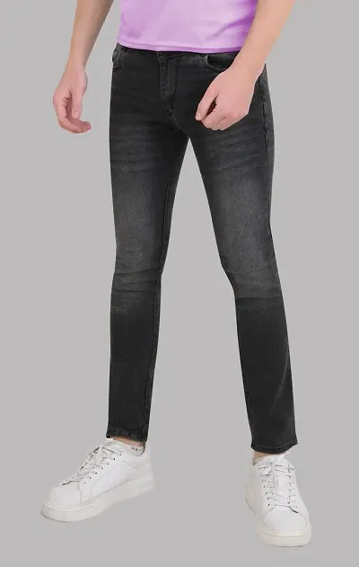 Stylish Cotton Blend Slim Fit Jeans For Men