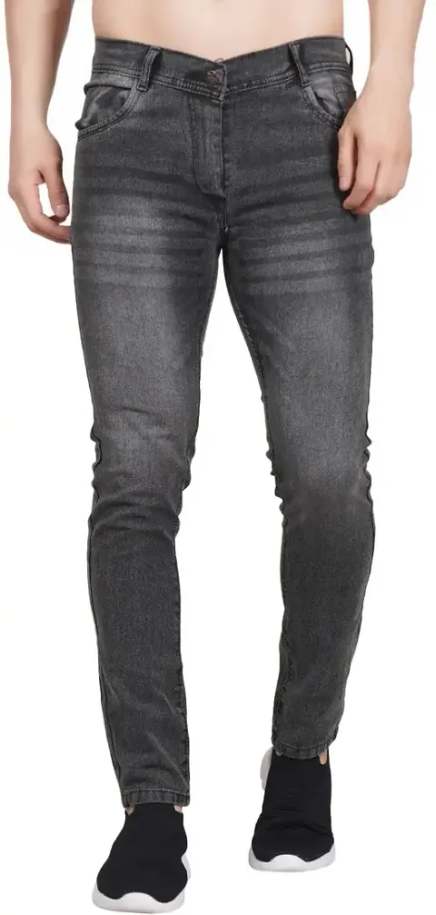 Stylish Cotton Blend Slim Fit Jeans For Men