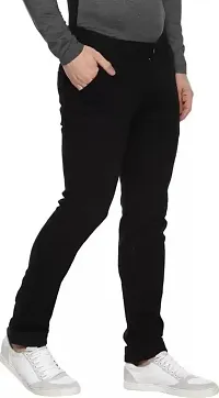 Stylish Black Denim Mid-Rise Jeans For Men-thumb2