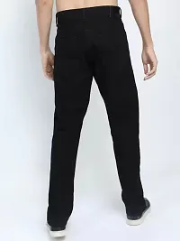 Stylish Black Denim Mid-Rise Jeans For Men-thumb1