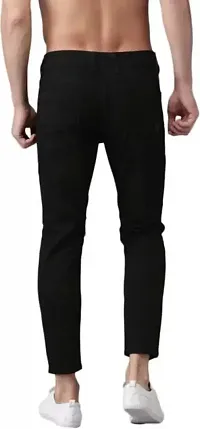 Stylish Black Cotton Blend Mid-Rise Jeans For Men Pack Of 2-thumb2