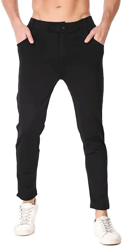 Best Selling Polycotton Regular Track Pants For Men 