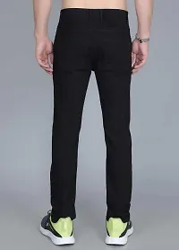 Stylish Black Denim Mid-Rise Jeans For Men-thumb1