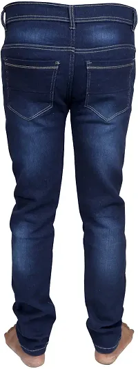 Stylish Blue Cotton Blend Mid-Rise Jeans For Men-thumb1