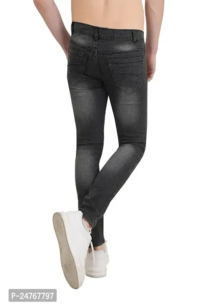 COMFITS Men's Blue Stretchable Regular Slim fit Tapered Jeans(MBLP-04) (32, Grey)-thumb3