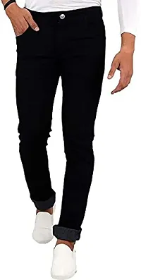 COMFITS Men's Boys Black Stylish  Formal Jeans (32)-thumb3