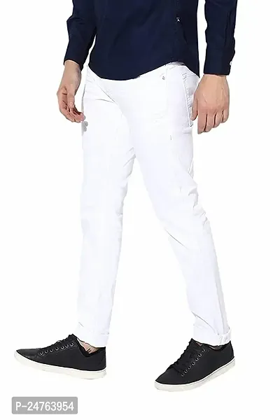 COMFITS Men's | Boys | Black Plain Casual Stylish Jeans (28, White)-thumb3