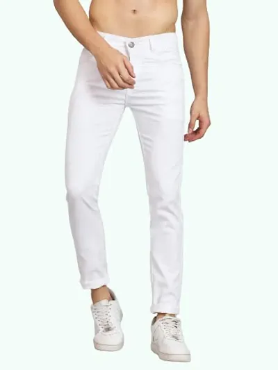 KETCH Men's Slim Jeans (KHJN000073_White_32)