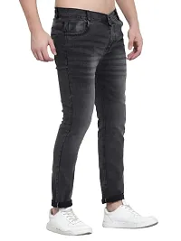 COMFITS Fashion Men's Slim Fit Washed Jeans Stretchable (36) Grey-thumb2