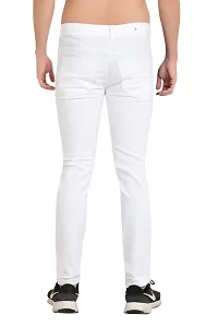 COMFITS Men's Regular Tapered Slit Cut Jeans (38) White-thumb1