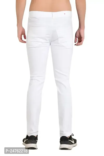 COMFITS Men's Regular Tapered Slit Cut Jeans (38) White-thumb2