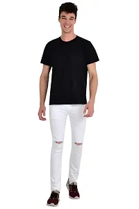 COMFITS Men's Regular Tapered Slit Cut Jeans (34) White-thumb2