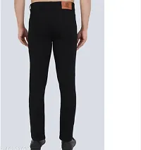 Stylish Black Denim Mid-Rise Jeans For Men-thumb1